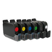 Compatible 2588 2580 45 45si b3f58a JS10 tij 2.5 solvent ink print cartridge For Invisible Red OPP PVC Nylon Varnish